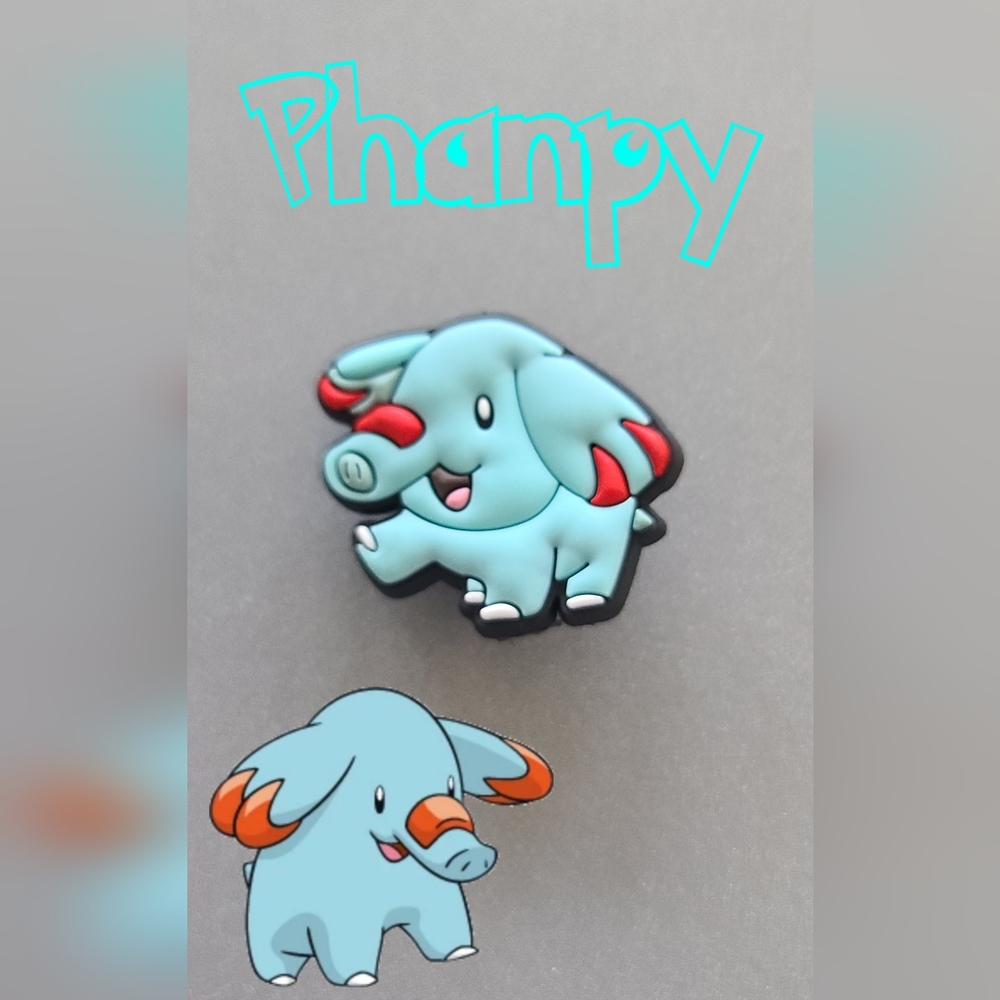 BOGO!! BUNDLE For Discount!!! Brand New Pokémon Phanpy Croc Charm - Picture 1 of 1